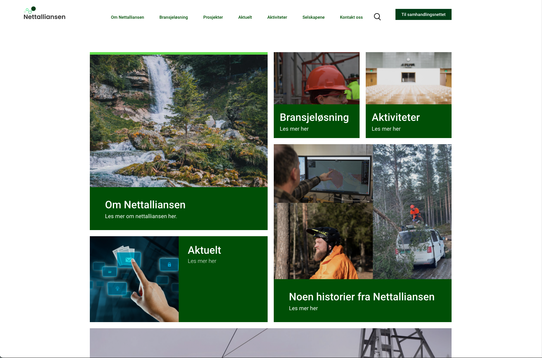 Nettalliansen website preview